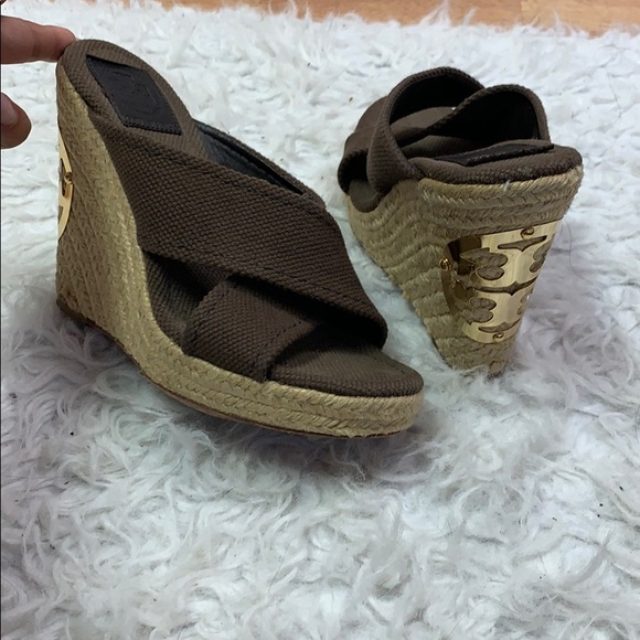 Tory Burch Shoes - Tory Burch brown wedges